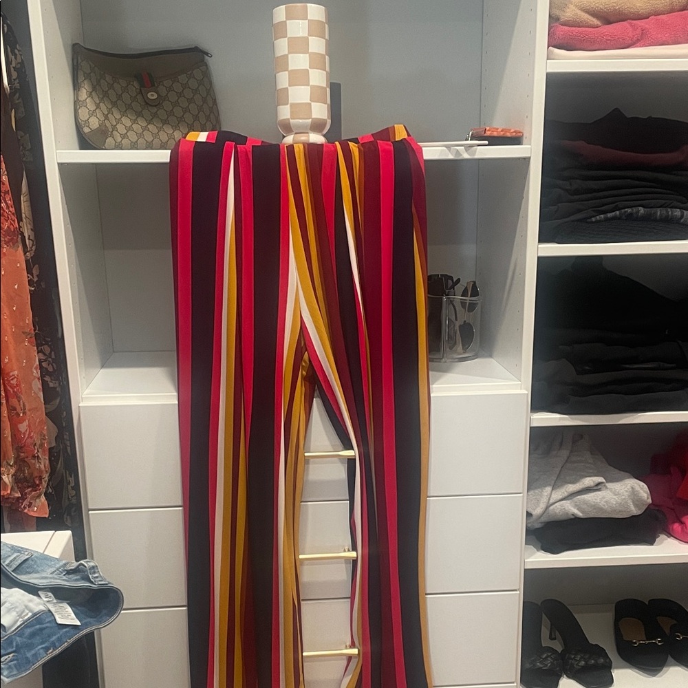 Bar III Multicolor Striped Wide Leg Pants